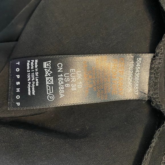 Topshop NWT Black White Color Block Halter Top Stretch Dress Cocktail - Picture 10 of 10